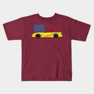 USA - Last of the breed-yellow convertible Kids T-Shirt